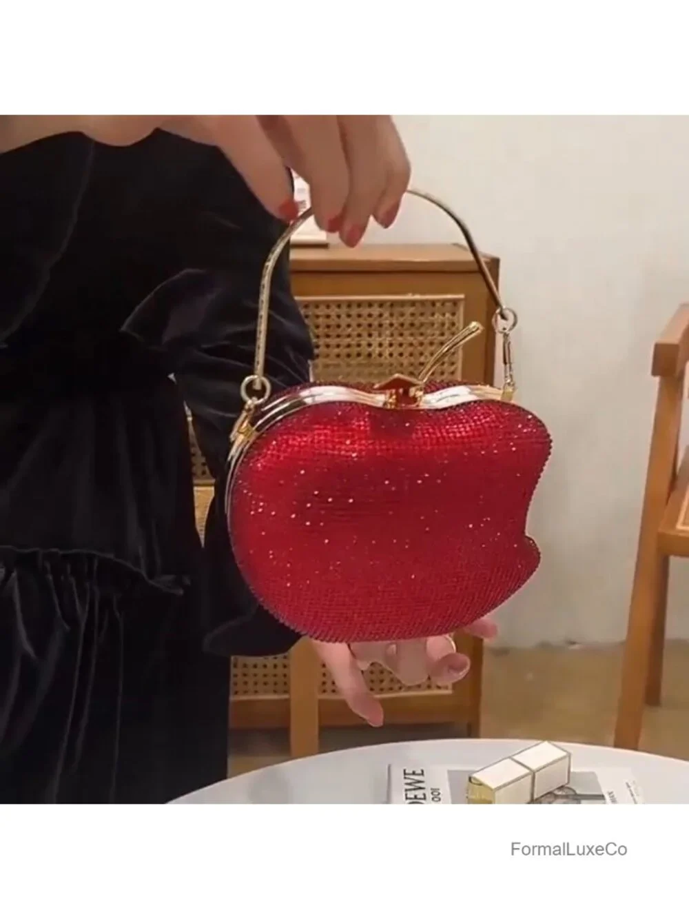 Sparkly Rhinestone Handbag Bling Minaudiere Clutch Crystal Evenings Party Purse